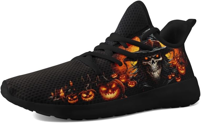 Кроссовки AWSOLE Fashion с черепом для мужчин и женщин, стильные унисекс, шнуровка, комфортные, дышащие, легкие, готические, черный/оранжевый
Кроссовки AWSOLE Fashion с черепом для мужчин и женщин, стильные унисекс, шнуровка, комфортные, дышащие, легкие, готические, черный/оранжевый
