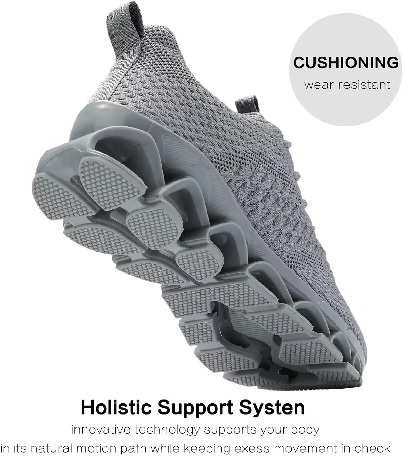 Мужские кроссовки без шнурков для ходьбы, бега, тенниса, повседневной носки, модные, удобные, с противоскользящей подошвой, для работы и спорта Kvovzo, серый
Мужские кроссовки без шнурков для ходьбы, бега, тенниса, повседневной носки, модные, удобные, с противоскользящей подошвой, для работы и спорта Kvovzo, серый