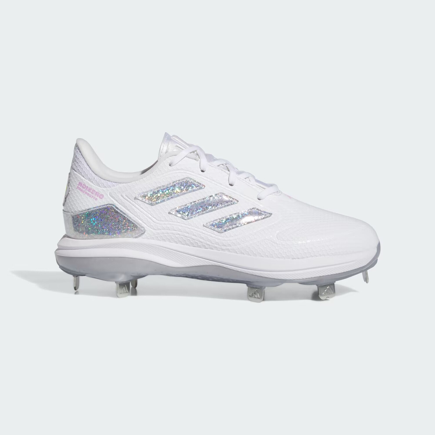 Ботинки Adizero PureHustle 3 Sis Bates Adidas, цвет Cloud White/Silver Metallic/Team Solar Yellow 2
Ботинки Adizero PureHustle 3 Sis Bates Adidas, цвет Cloud White/Silver Metallic/Team Solar Yellow 2