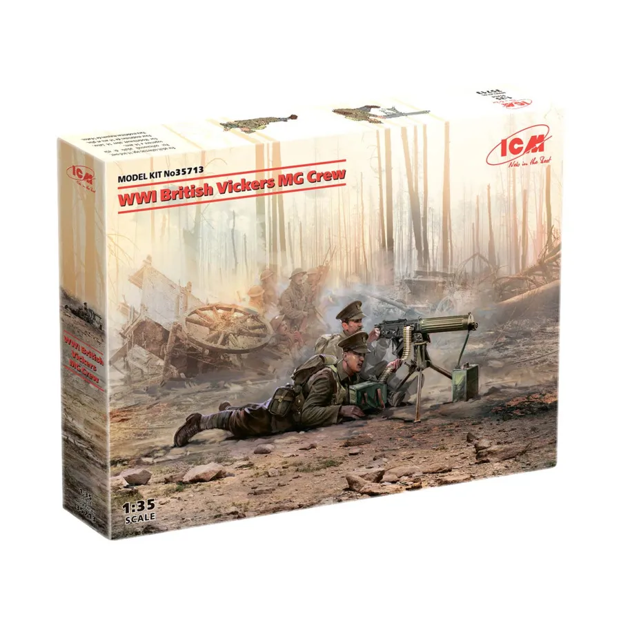 Британский экипаж Vickers MG времен Первой мировой войны, Military Models 1/35 Scale (ICM)
Британский экипаж Vickers MG времен Первой мировой войны, Military Models 1/35 Scale (ICM)