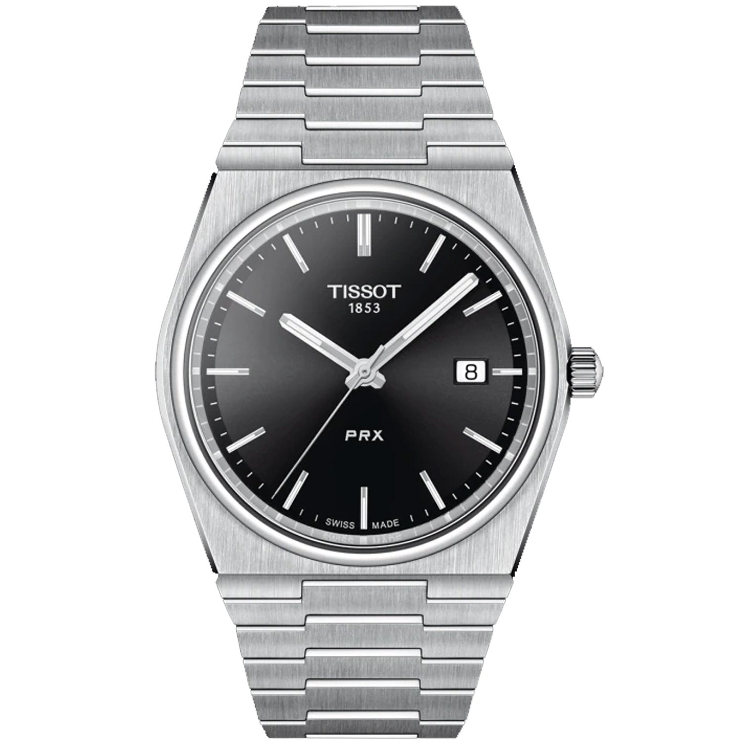 Мужские часы Tissot PRX с черным циферблатом
Мужские часы Tissot PRX с черным циферблатом