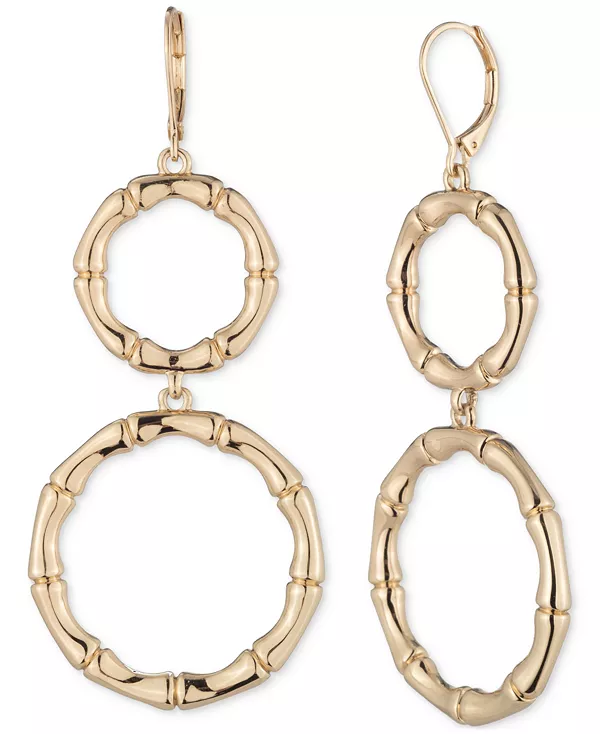 Двойные серьги-подвески золотистого оттенка с текстурой бамбука Lauren Ralph Lauren, gold
Двойные серьги-подвески золотистого оттенка с текстурой бамбука Lauren Ralph Lauren, gold