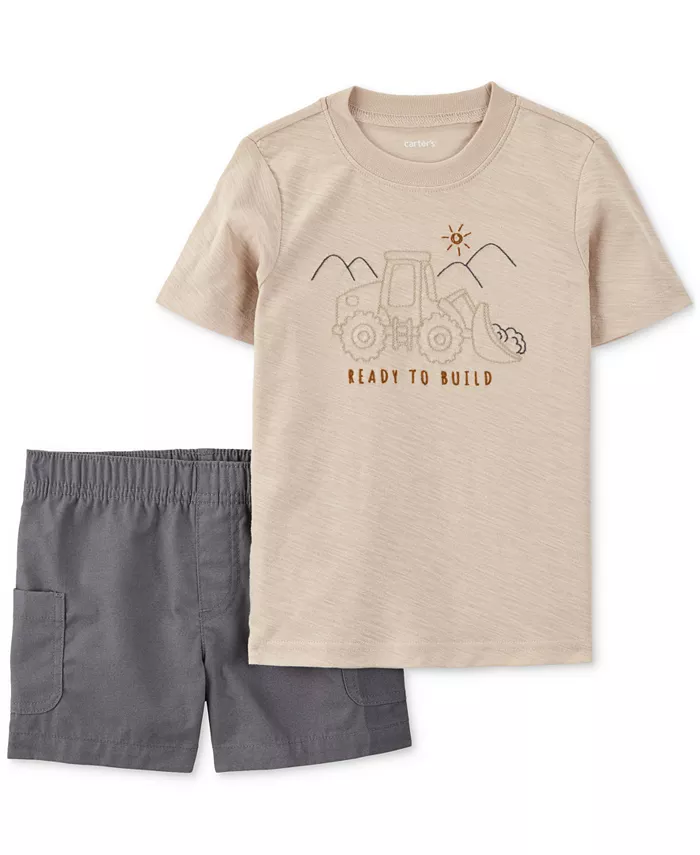 Детский комплект для мальчиков: футболка и шорты Construction (2 предмета) Carter's, коричневый/бежевый
Детский комплект для мальчиков: футболка и шорты Construction (2 предмета) Carter's, коричневый/бежевый