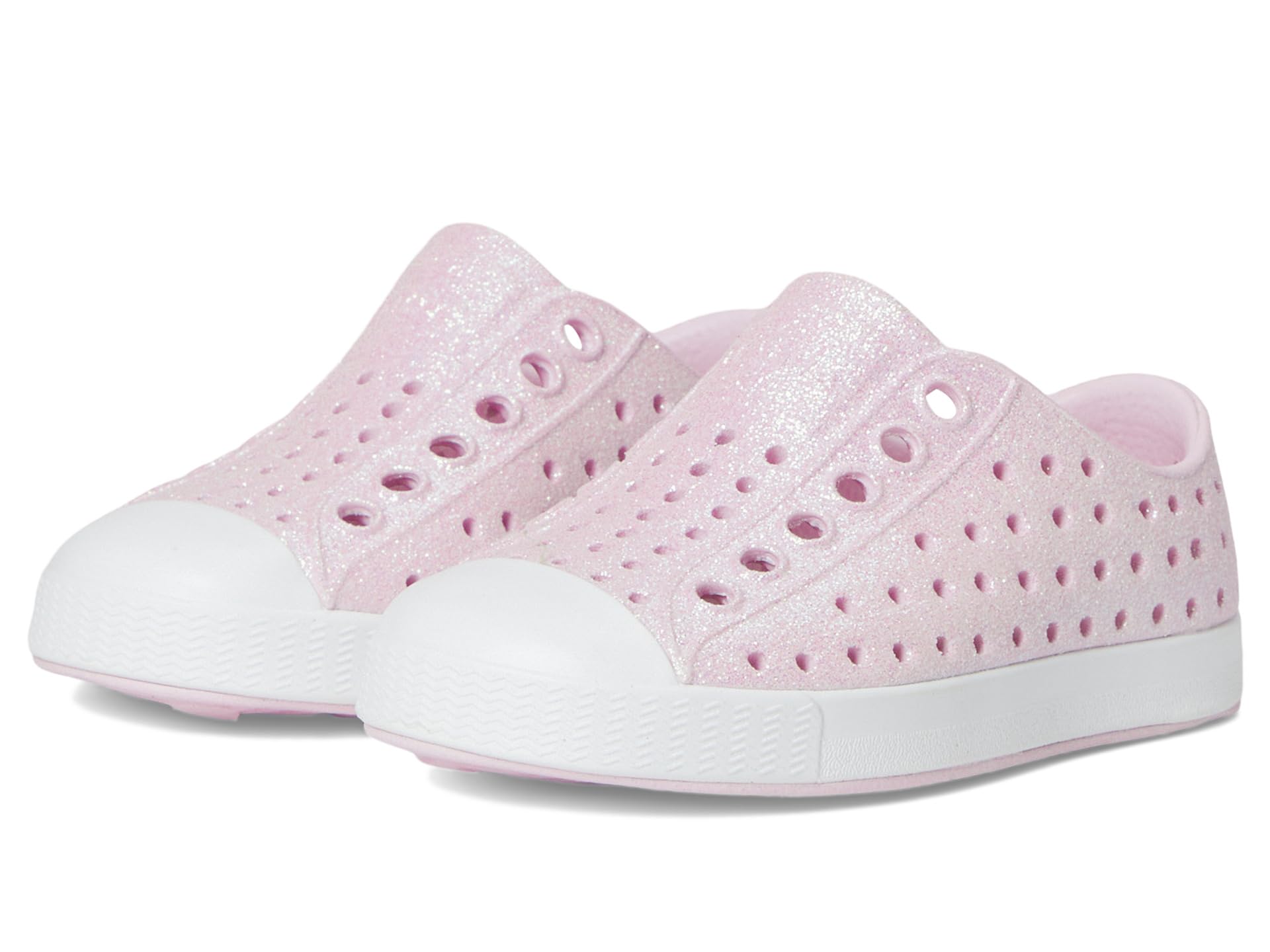 Кроссовки Native Shoes Kids Jefferson Bio-Bling, цвет Barely Pink Bling/Shell White
Кроссовки Native Shoes Kids Jefferson Bio-Bling, цвет Barely Pink Bling/Shell White