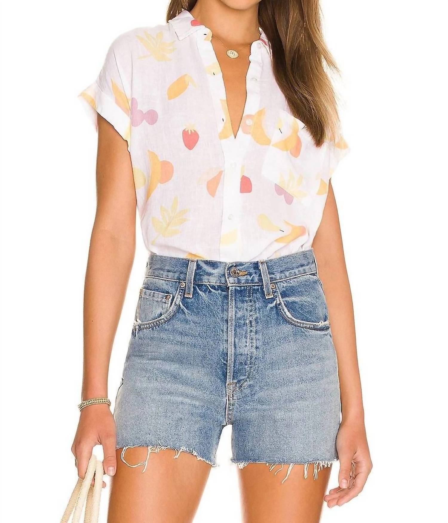 Укороченная блузка Whitney с принтом в виде фруктов Rails, Cut Out Fruits
Укороченная блузка Whitney с принтом в виде фруктов Rails, Cut Out Fruits