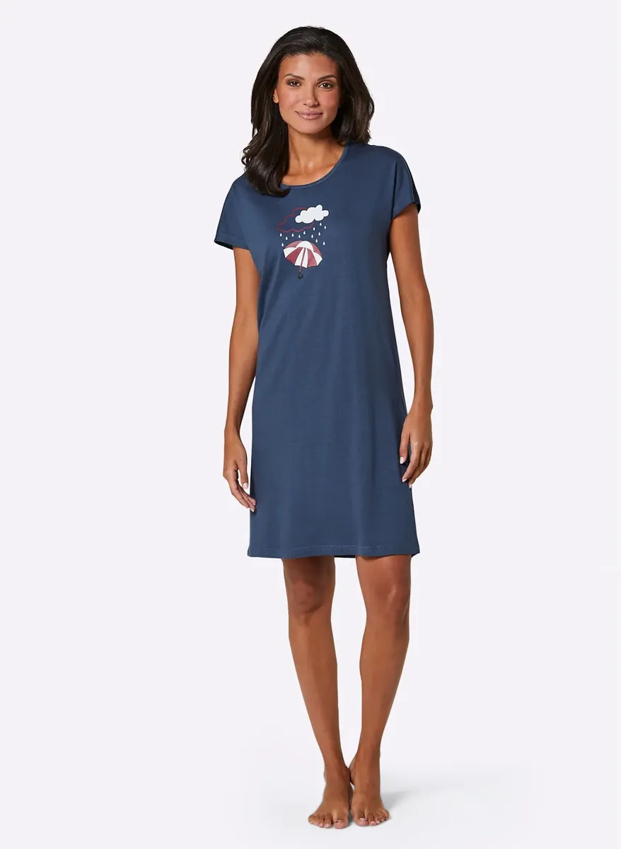 Рубашка для сна Waschpur "Спальни" Wäschepur, темно-синий
Рубашка для сна Waschpur "Спальни" Wäschepur, темно-синий