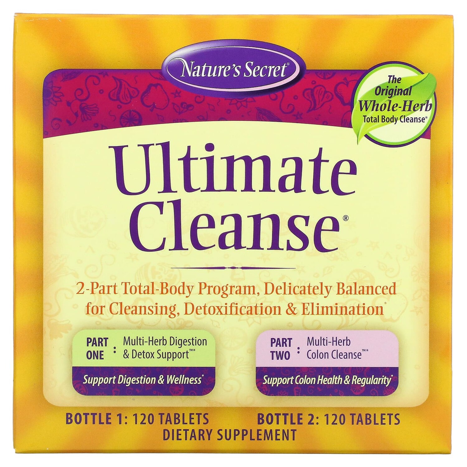 Nature's Secret Ultimate Cleanse Программа для всего тела из 2 частей 2 бутылки 120 таблеток в каждой
Nature's Secret Ultimate Cleanse Программа для всего тела из 2 частей 2 бутылки 120 таблеток в каждой