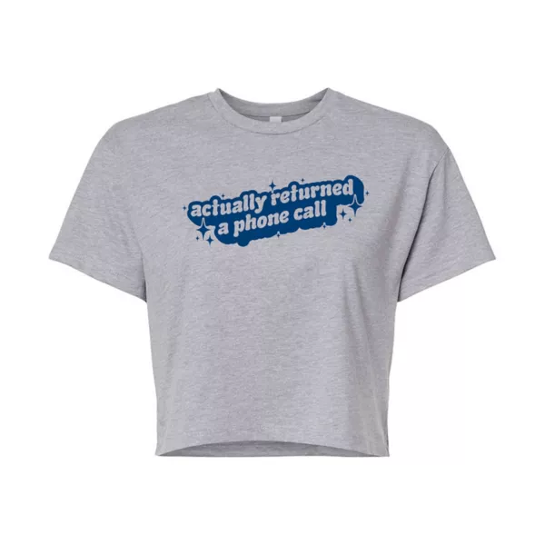 Молодежная укороченная футболка Actually Returned A Phone Call Licensed Character, серый
Молодежная укороченная футболка Actually Returned A Phone Call Licensed Character, серый
