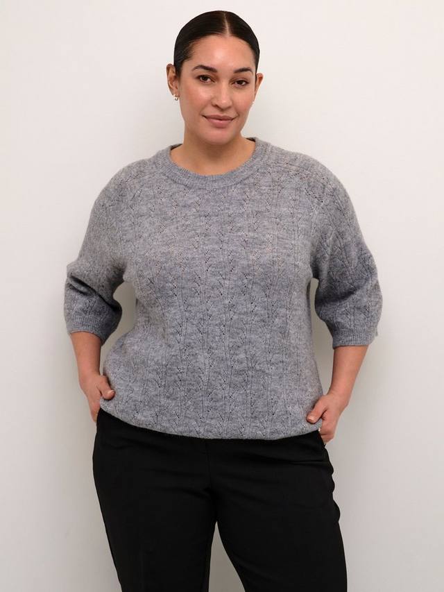 Текстурированный вязаный джемпер tenna KAFFE Curve, цвет Grey Melange
Текстурированный вязаный джемпер tenna KAFFE Curve, цвет Grey Melange