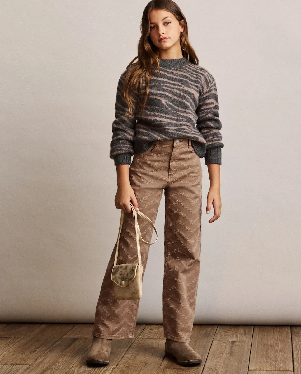 Детский джемпер с интарсией и принтом зебры Coconut El Corte Inglés, коричневый
Детский джемпер с интарсией и принтом зебры Coconut El Corte Inglés, коричневый