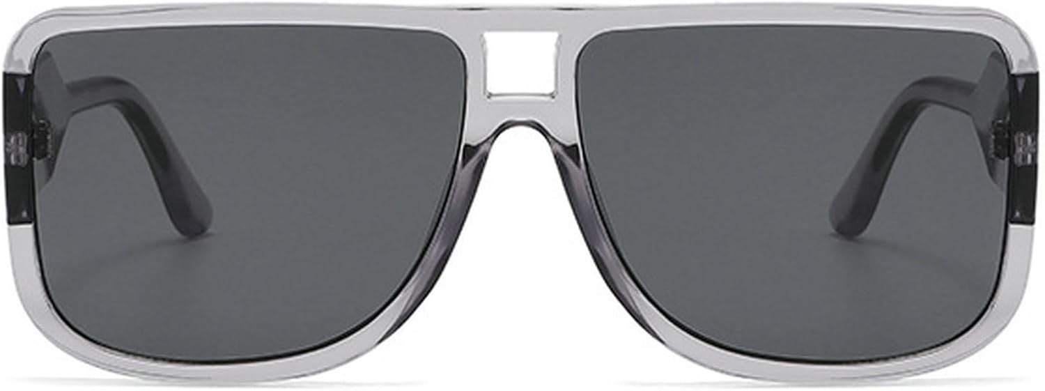 Ретро-солнцезащитные очки-пилот для женщин, модные роскошные солнцезащитные очки с плоской верхней частью, дизайнерские солнцезащитные очки с градиентом, мужские очки большого размера mincl, Gray
Ретро-солнцезащитные очки-пилот для женщин, модные роскошные солнцезащитные очки с плоской верхней частью, дизайнерские солнцезащитные очки с градиентом, мужские очки большого размера mincl, Gray