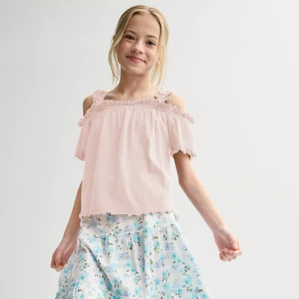 Детская и женская блузка с открытыми плечами, размеры 6-20, обычные и плюс So, цвет blush mist
Детская и женская блузка с открытыми плечами, размеры 6-20, обычные и плюс So, цвет blush mist