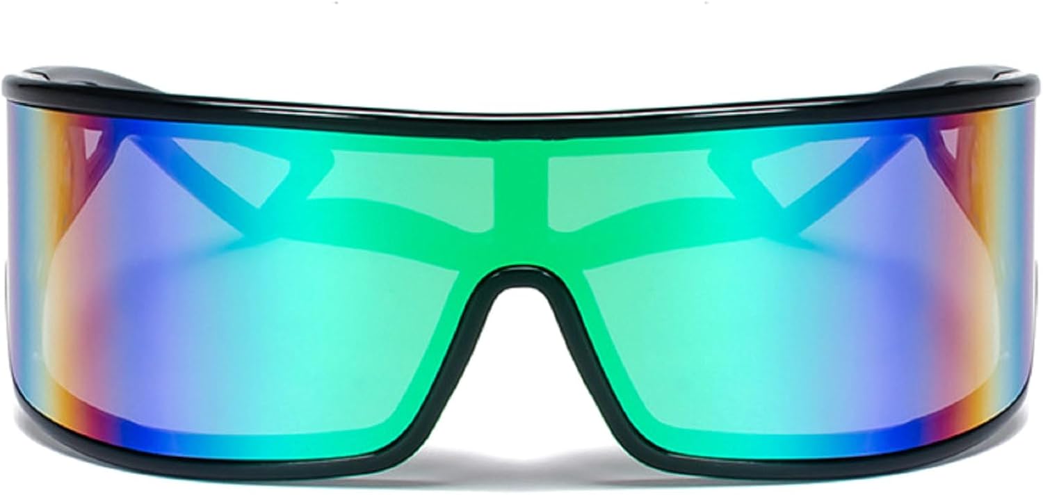 Модные солнцезащитные очки большого размера для женщин и мужчин, большие, стильные солнцезащитные очки с обтекаемой формой, цельные, с отражающими линзами, размер N45 mincl, Green
Модные солнцезащитные очки большого размера для женщин и мужчин, большие, стильные солнцезащитные очки с обтекаемой формой, цельные, с отражающими линзами, размер N45 mincl, Green