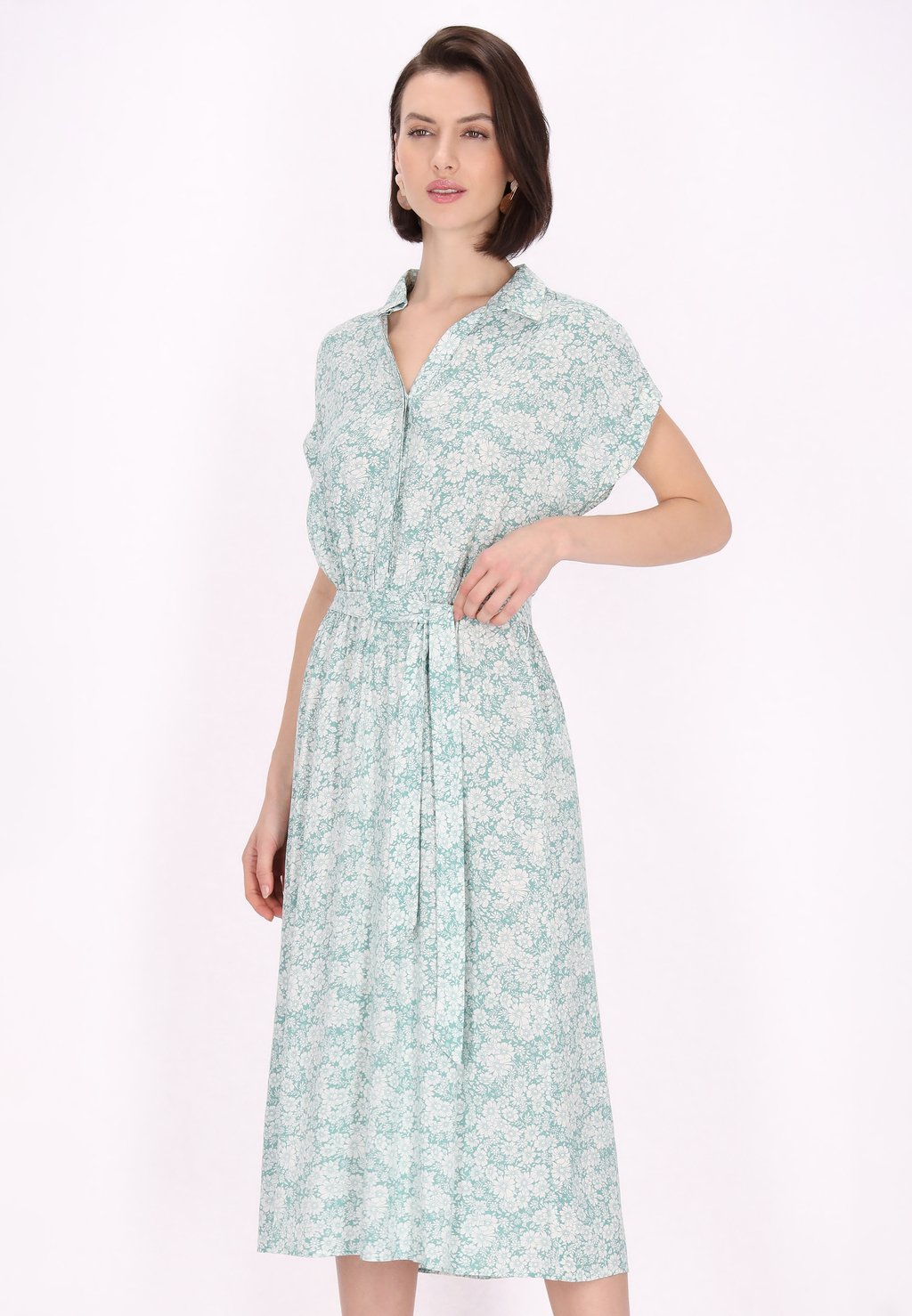 Платье-рубашка usha, бирюзовый 
Платье-рубашка usha, бирюзовый