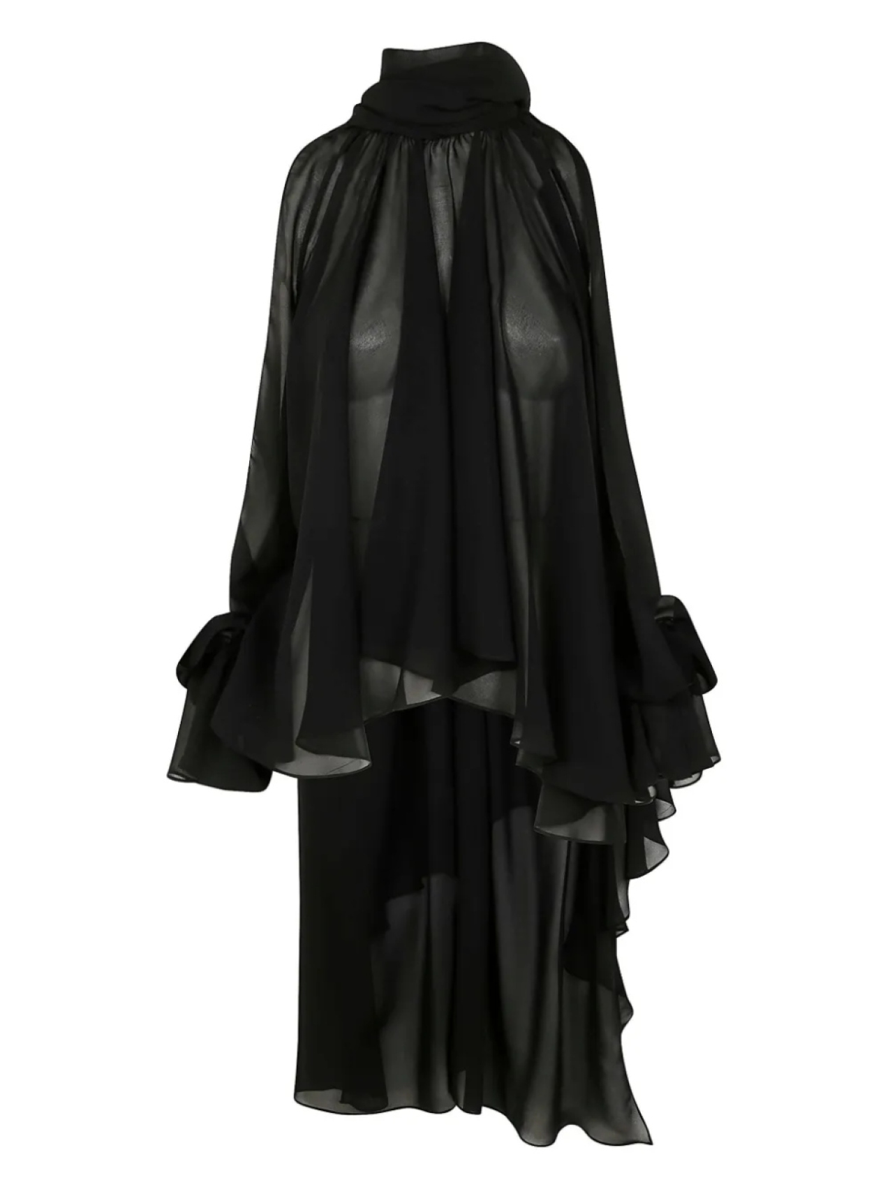 Асимметричная блузка из жоржета Blumarine, черный
Асимметричная блузка из жоржета Blumarine, черный