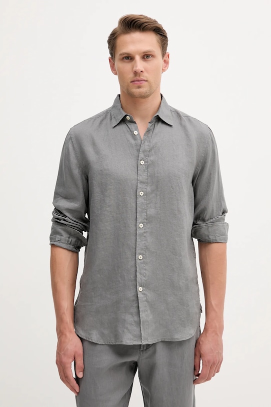 Льняная рубашка United Colors Of Benetton, серый
Льняная рубашка United Colors Of Benetton, серый
