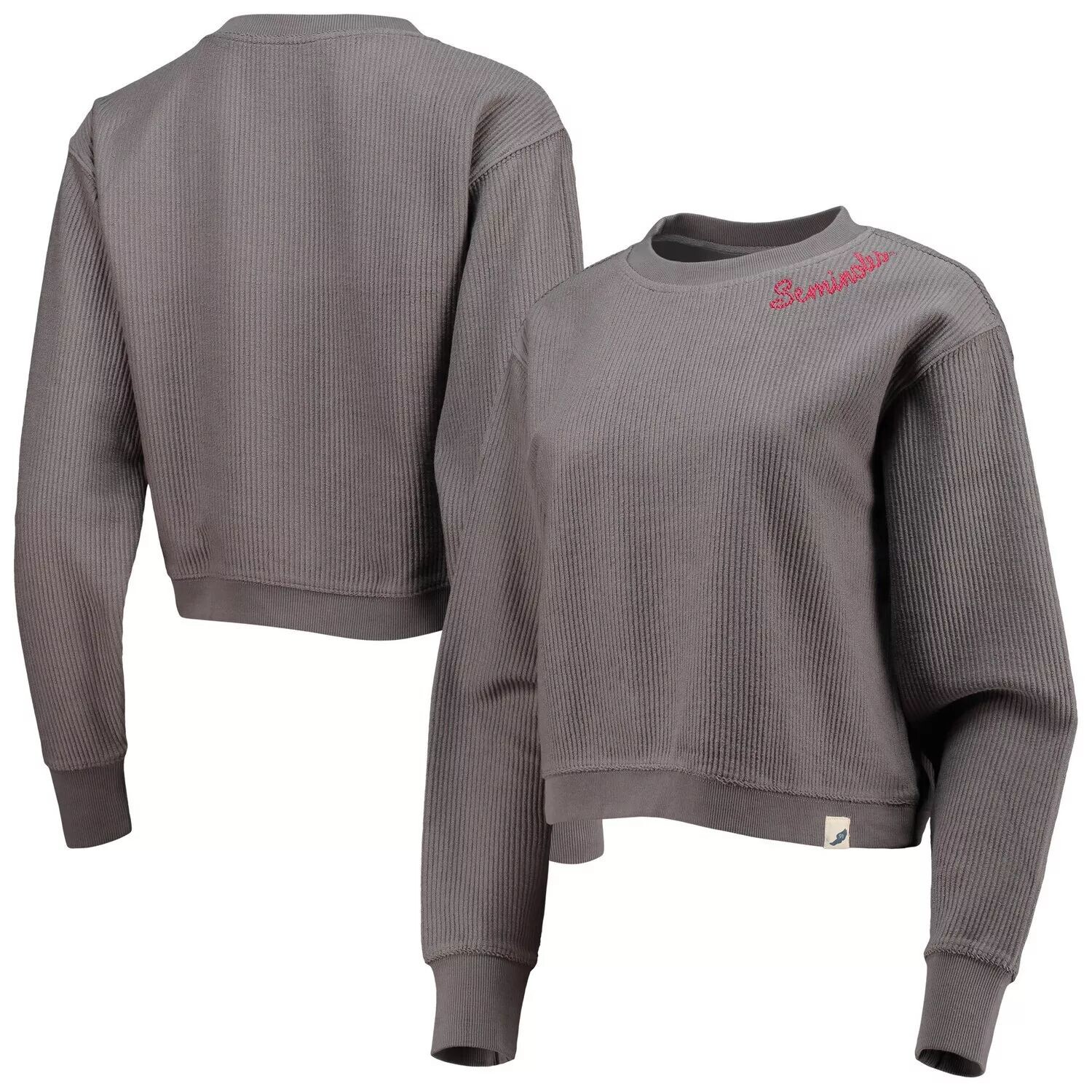 Женская лига университетской одежды Темно-угольный укороченный пуловер с укороченным пуловером штата Флорида Seminoles
Женская лига университетской одежды Темно-угольный укороченный пуловер с укороченным пуловером штата Флорида Seminoles