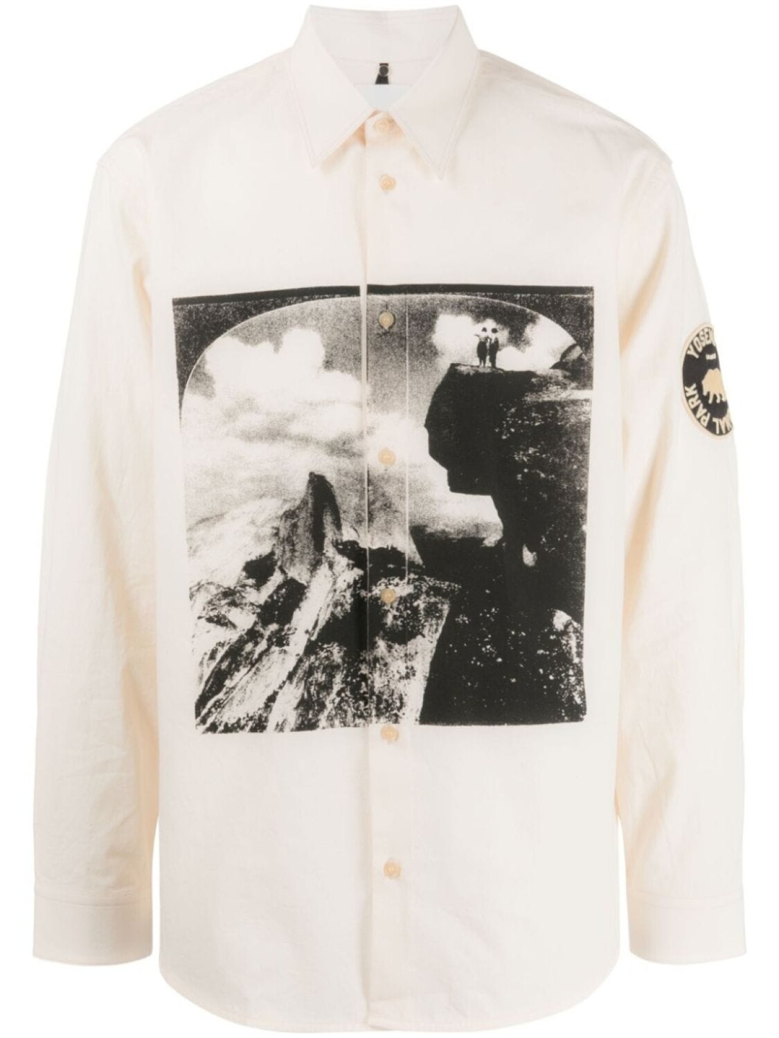 Рубашка с графичным принтом OAMC, бежевый
Рубашка с графичным принтом OAMC, бежевый