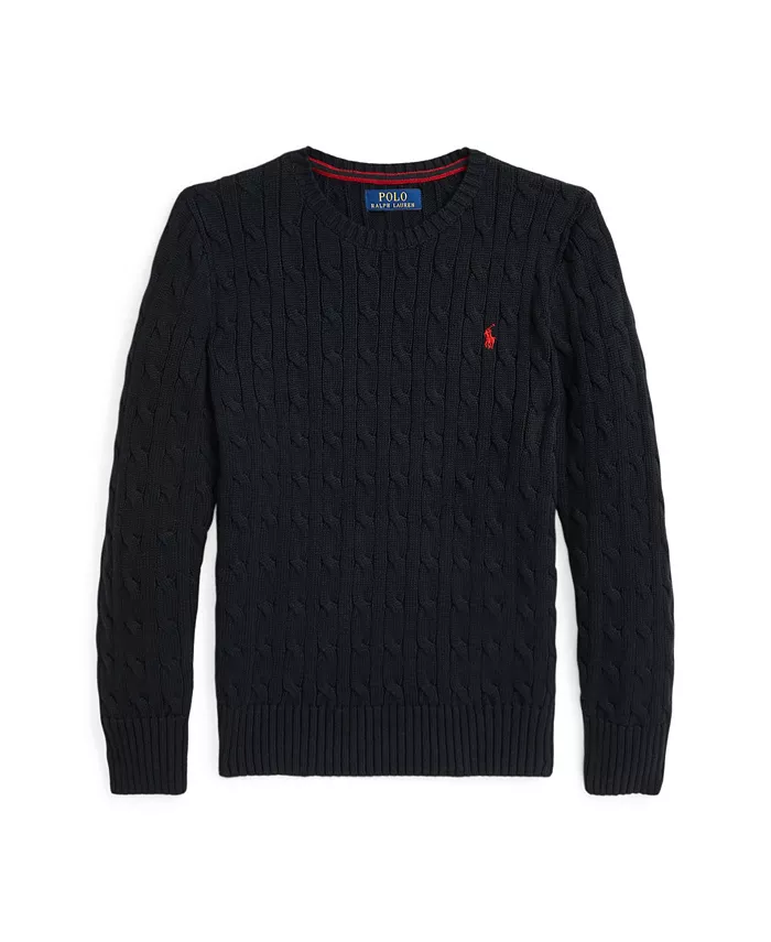 Мальчиковый кабельный хлопковый свитер 8-20 Polo Ralph Lauren, черный
Мальчиковый кабельный хлопковый свитер 8-20 Polo Ralph Lauren, черный