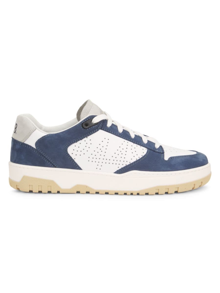 Низкие кроссовки Skate из перфорированной кожи с замшевой отделкой P448, цвет White Navy
Низкие кроссовки Skate из перфорированной кожи с замшевой отделкой P448, цвет White Navy