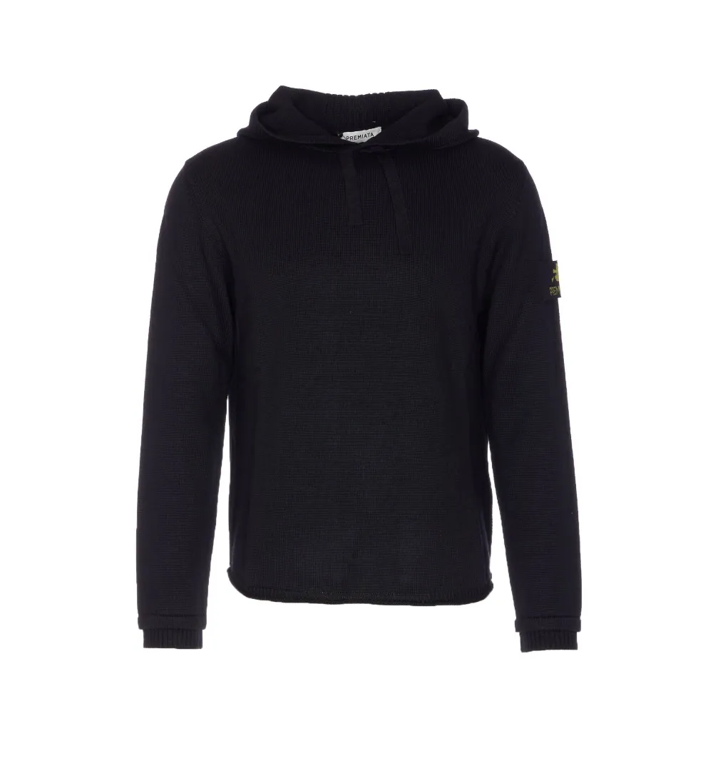 Свитер с капюшоном и нашивкой-логотипом Premiata, черный
Свитер с капюшоном и нашивкой-логотипом Premiata, черный