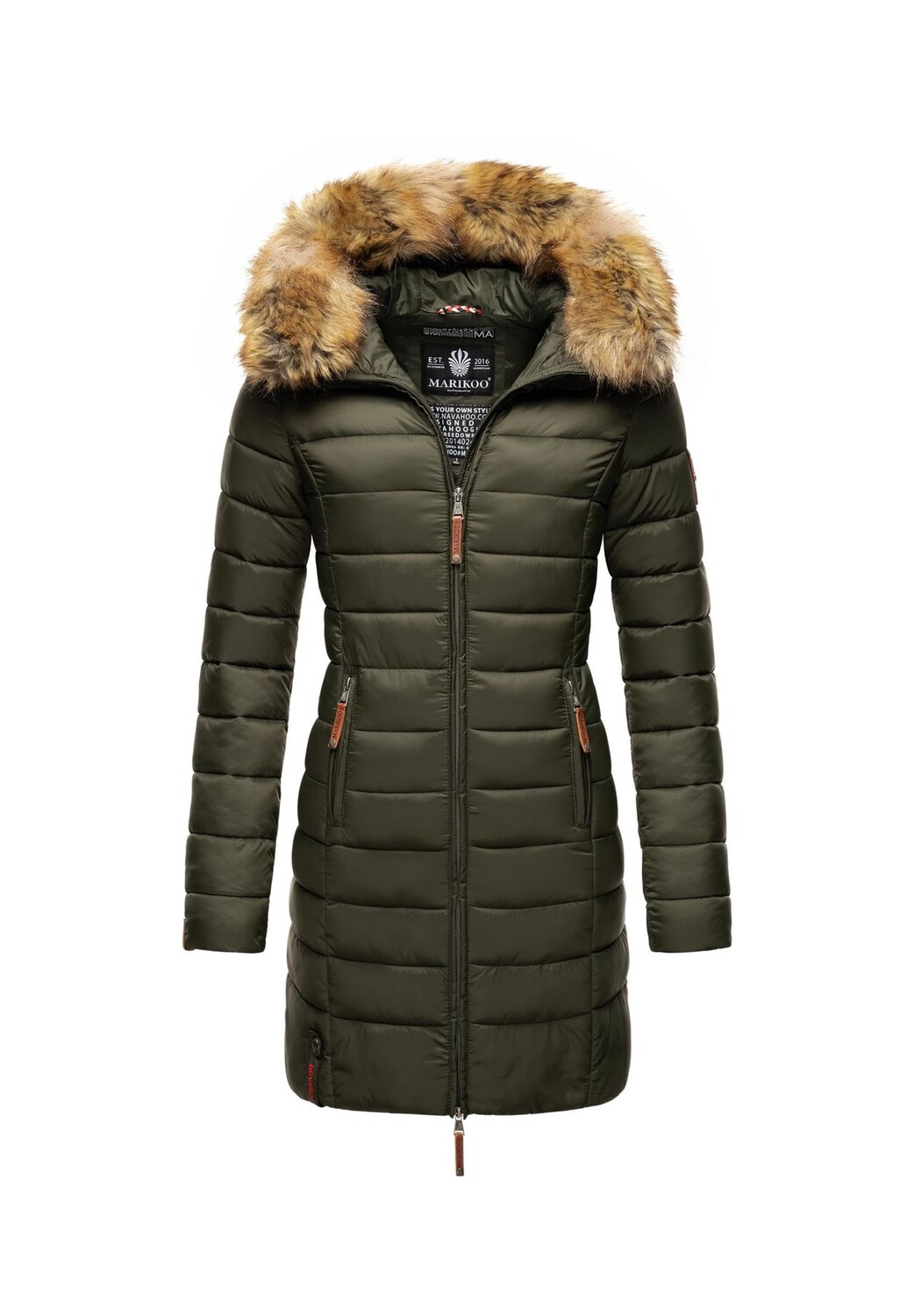 Стеганое пальто с розовым узором MARIKOO, зеленый
Стеганое пальто с розовым узором MARIKOO, зеленый