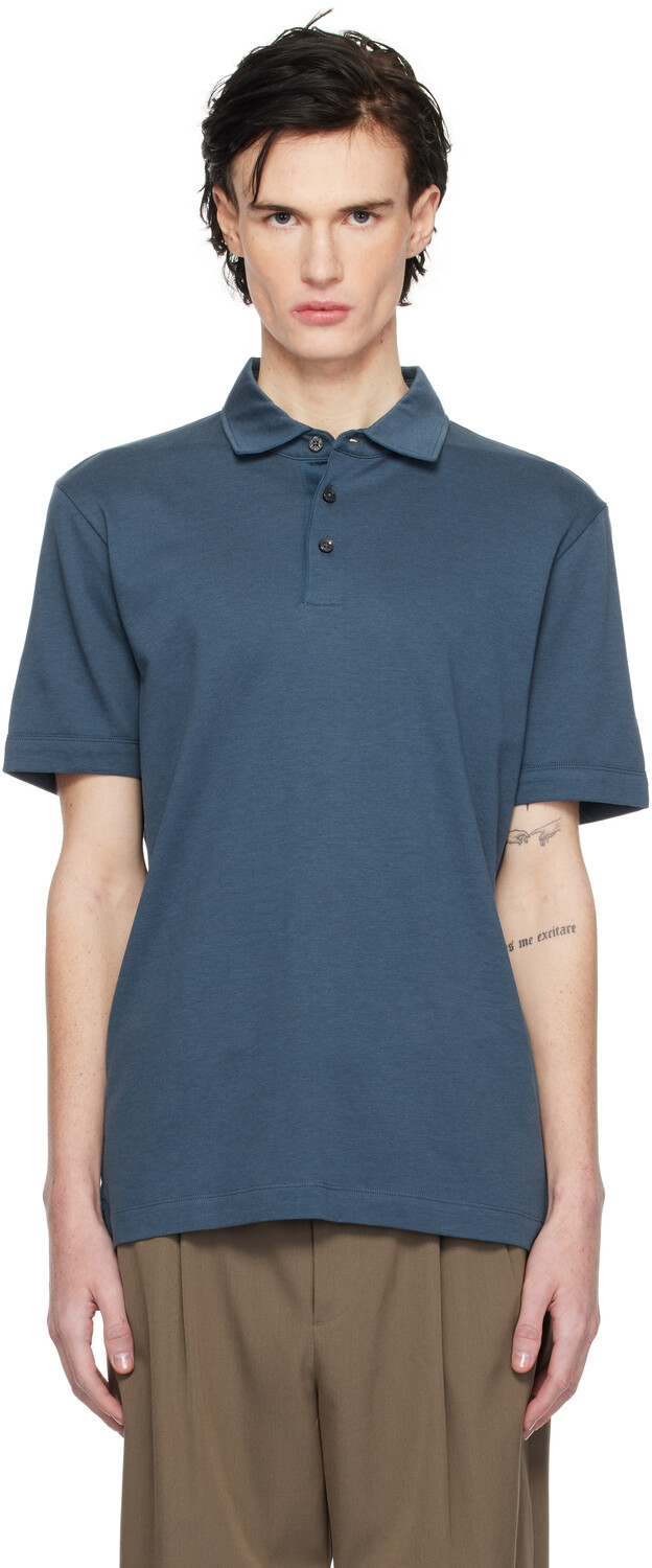 Синее поло из лиоцелла и хлопка BOSS
Синее поло из лиоцелла и хлопка BOSS