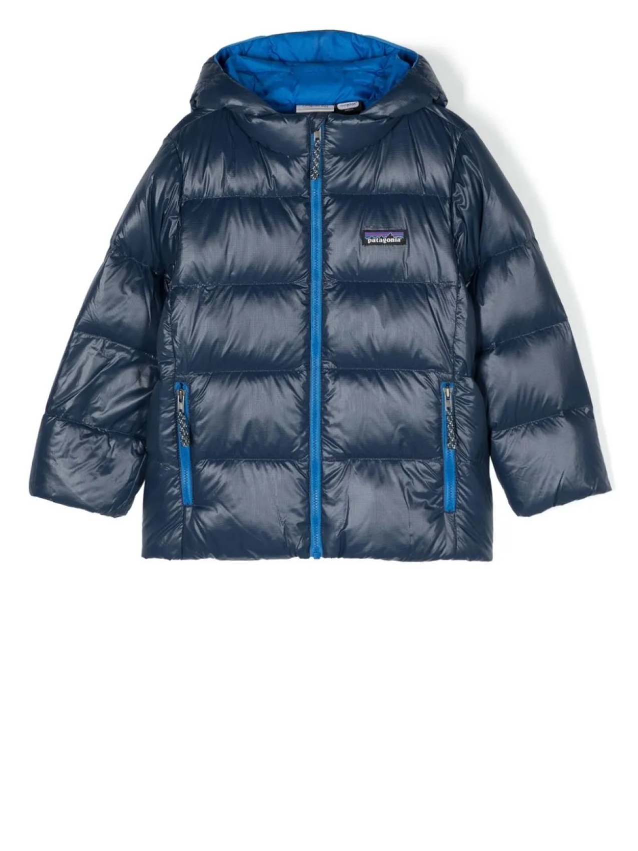 Patagonia Kids пуховик с капюшоном, синий
Patagonia Kids пуховик с капюшоном, синий