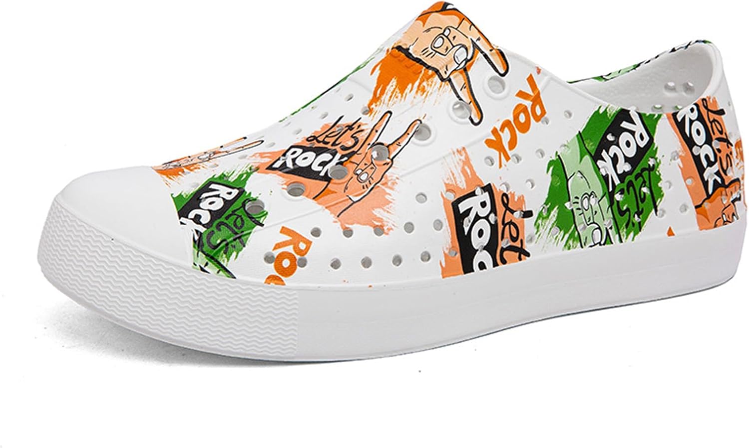 Яркие женские сабо с принтом для сада Fliozy, Rock
Яркие женские сабо с принтом для сада Fliozy, Rock