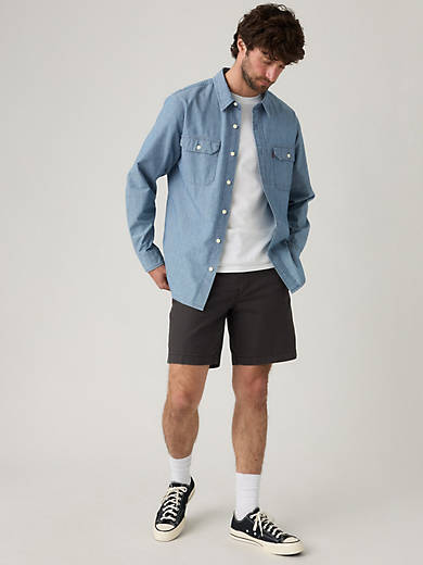 Levi's XX Chino Authentic Свободные 8-дюймовые легкие мужские шорты из твила, цвет Dark Phantom - Black
Levi's XX Chino Authentic Свободные 8-дюймовые легкие мужские шорты из твила, цвет Dark Phantom - Black