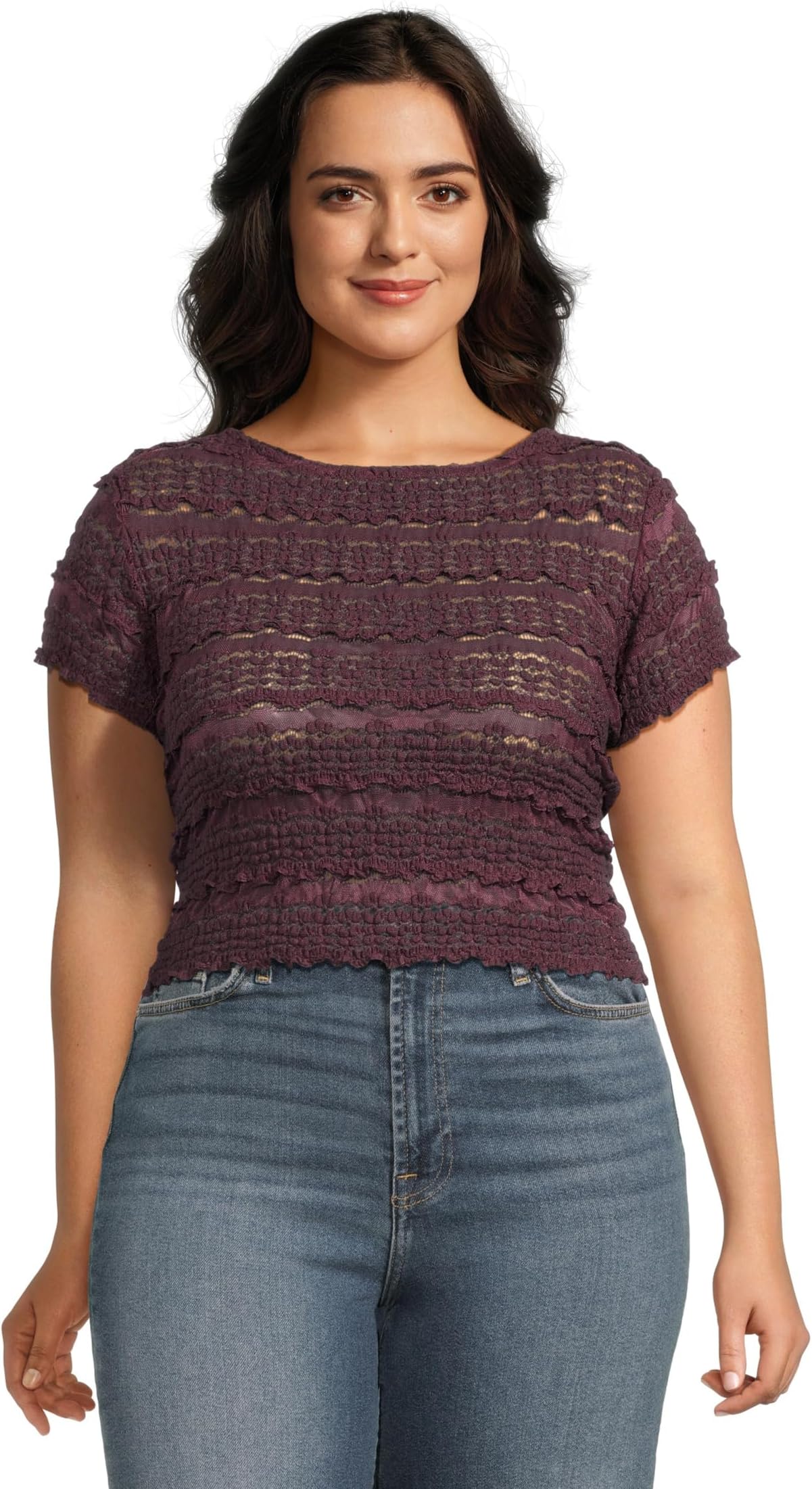 Футболка Free People Angelina Lace Tee, цвет Wine
Футболка Free People Angelina Lace Tee, цвет Wine