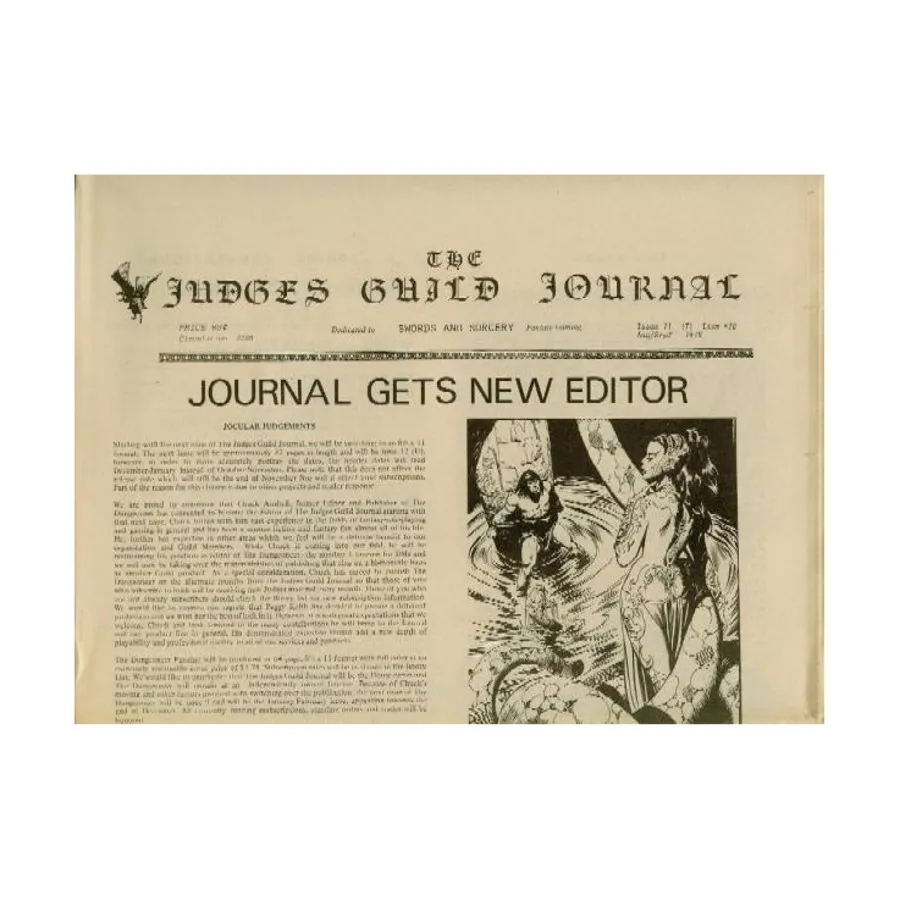 Журнал #11 "Installment T", Judges Guild Journal 
Журнал #11 "Installment T", Judges Guild Journal