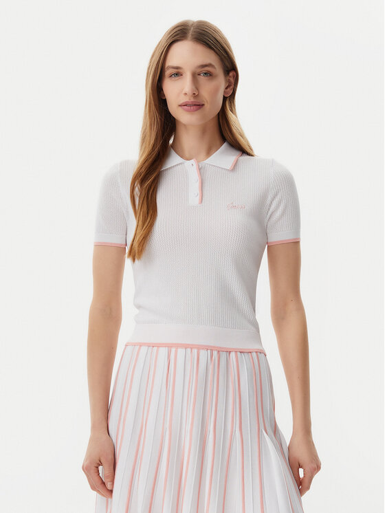 Рубашка поло облегающего кроя V5GP00Z3D60 Guess, белый
Рубашка поло облегающего кроя V5GP00Z3D60 Guess, белый