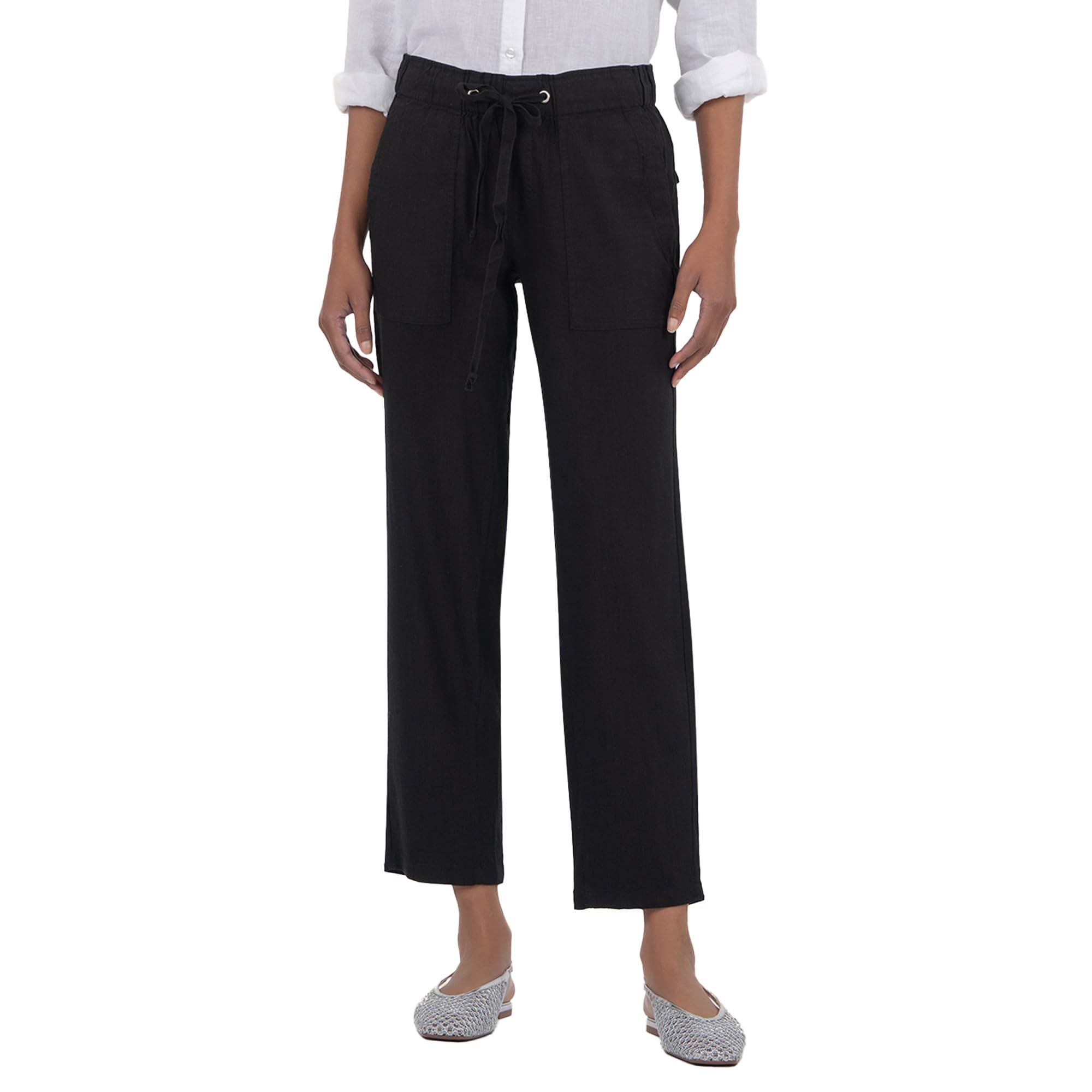 Брюки KUT from the Kloth Rosalie - Drawstring Pants With Porkchop Pockets, черный
Брюки KUT from the Kloth Rosalie - Drawstring Pants With Porkchop Pockets, черный