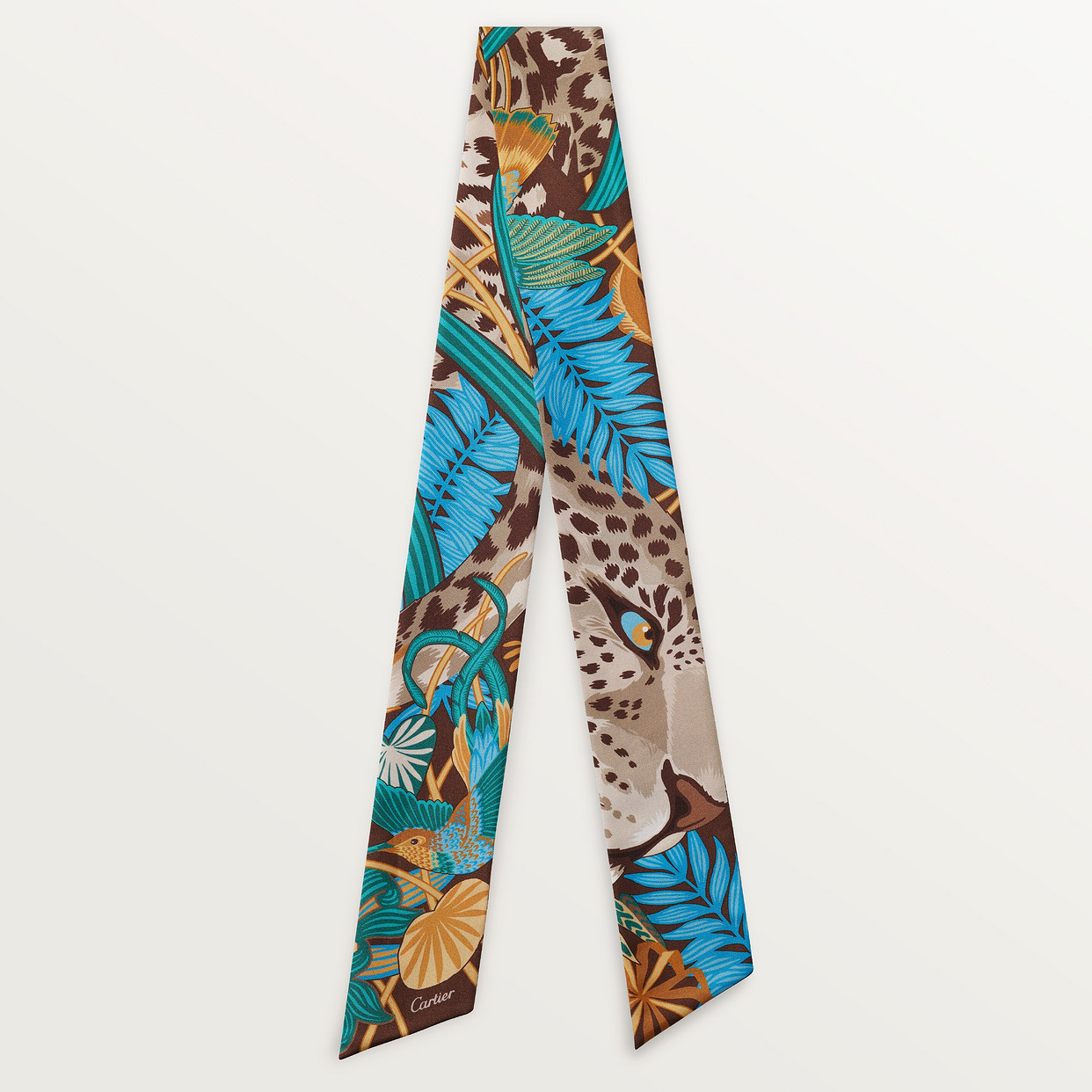 Повязка на голову Cartier Bandeau, Panther in the Jungle, бежевый шелковый твил
Повязка на голову Cartier Bandeau, Panther in the Jungle, бежевый шелковый твил