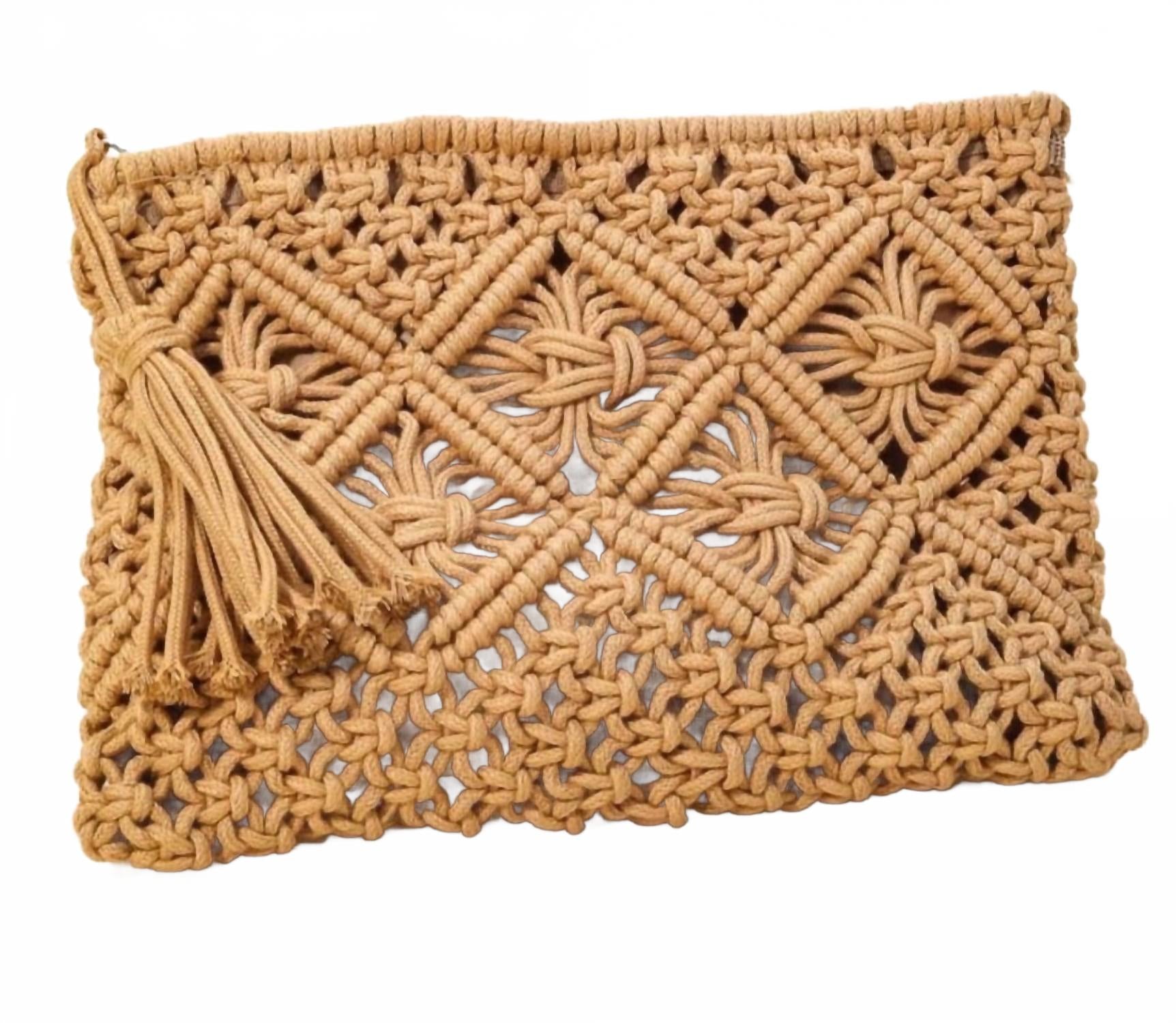 LA MIEL Женская сумка Solara Macramé коричневого цвета
LA MIEL Женская сумка Solara Macramé коричневого цвета