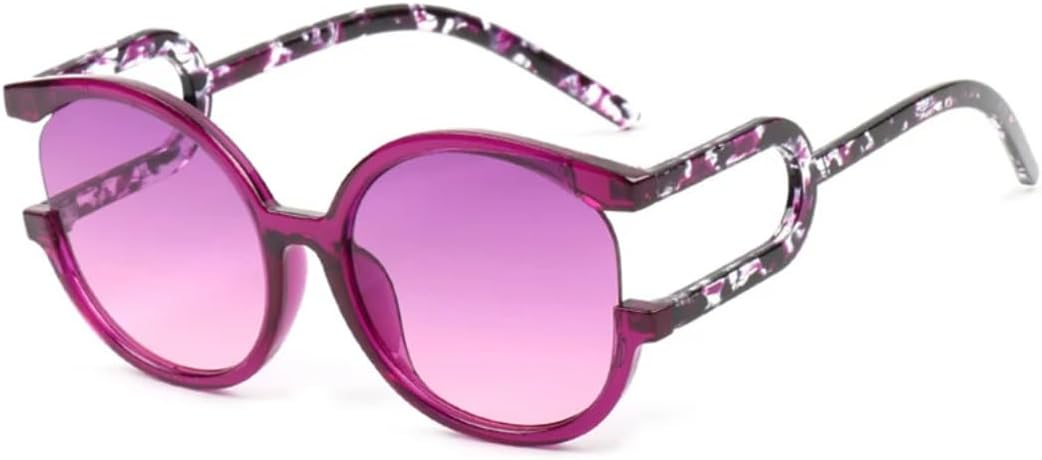 Большие круглые солнцезащитные очки для женщин и мужчин в стиле ретро с градиентным покрытием, защитой от УФ-излучения UV400 и красочным леопардовым принтом UATXTAU, Purple Purple Pink
Большие круглые солнцезащитные очки для женщин и мужчин в стиле ретро с градиентным покрытием, защитой от УФ-излучения UV400 и красочным леопардовым принтом UATXTAU, Purple Purple Pink
