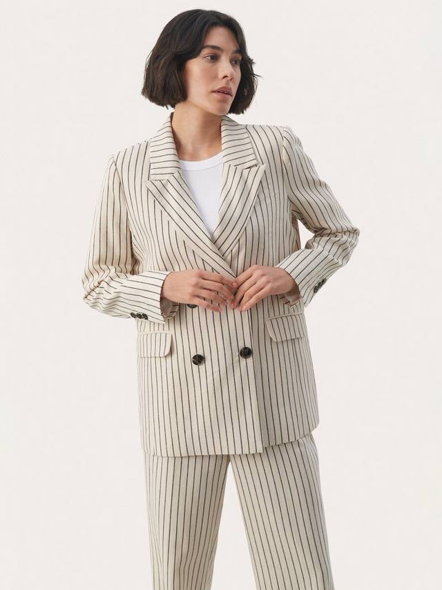 Богатый льняной блейзер в синюю полоску Part Two, разноцветный
Богатый льняной блейзер в синюю полоску Part Two, разноцветный