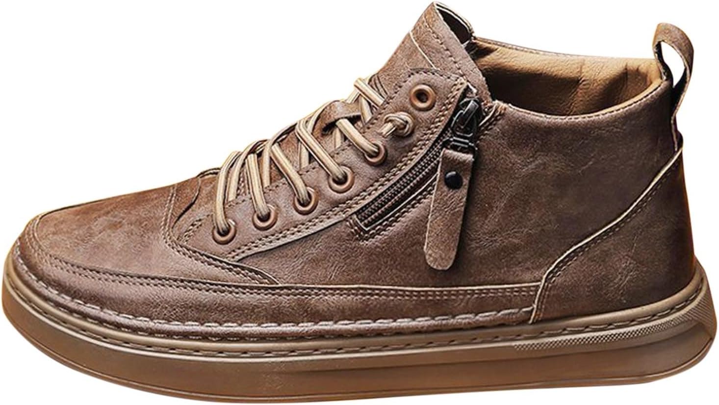 Мужские кожаные кроссовки на низком ходу с шнуровкой, модные, повседневные, с нескользящей подошвой, плоские, ботинки до щиколотки, удобные, широкой полноты, для ходьбы и путешествий Generic, хаки
Мужские кожаные кроссовки на низком ходу с шнуровкой, модные, повседневные, с нескользящей подошвой, плоские, ботинки до щиколотки, удобные, широкой полноты, для ходьбы и путешествий Generic, хаки