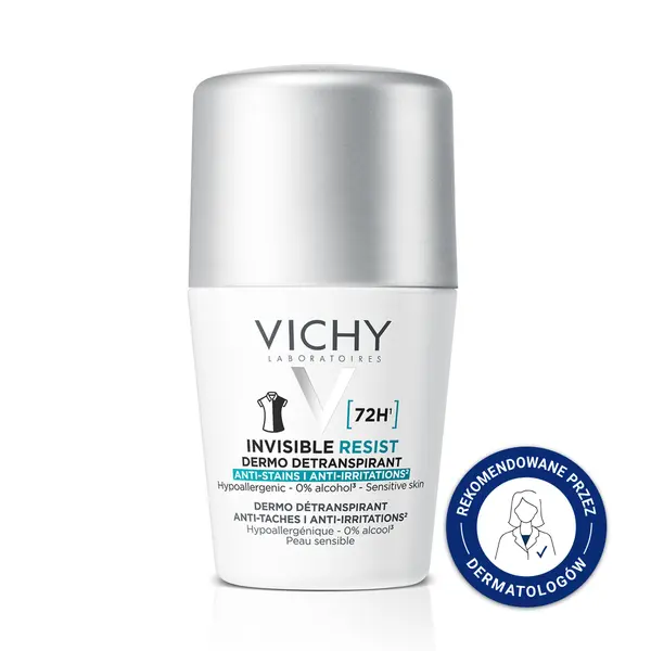 Шариковый антиперспирант, 50 мл Vichy Invisible resist 72h
Шариковый антиперспирант, 50 мл Vichy Invisible resist 72h