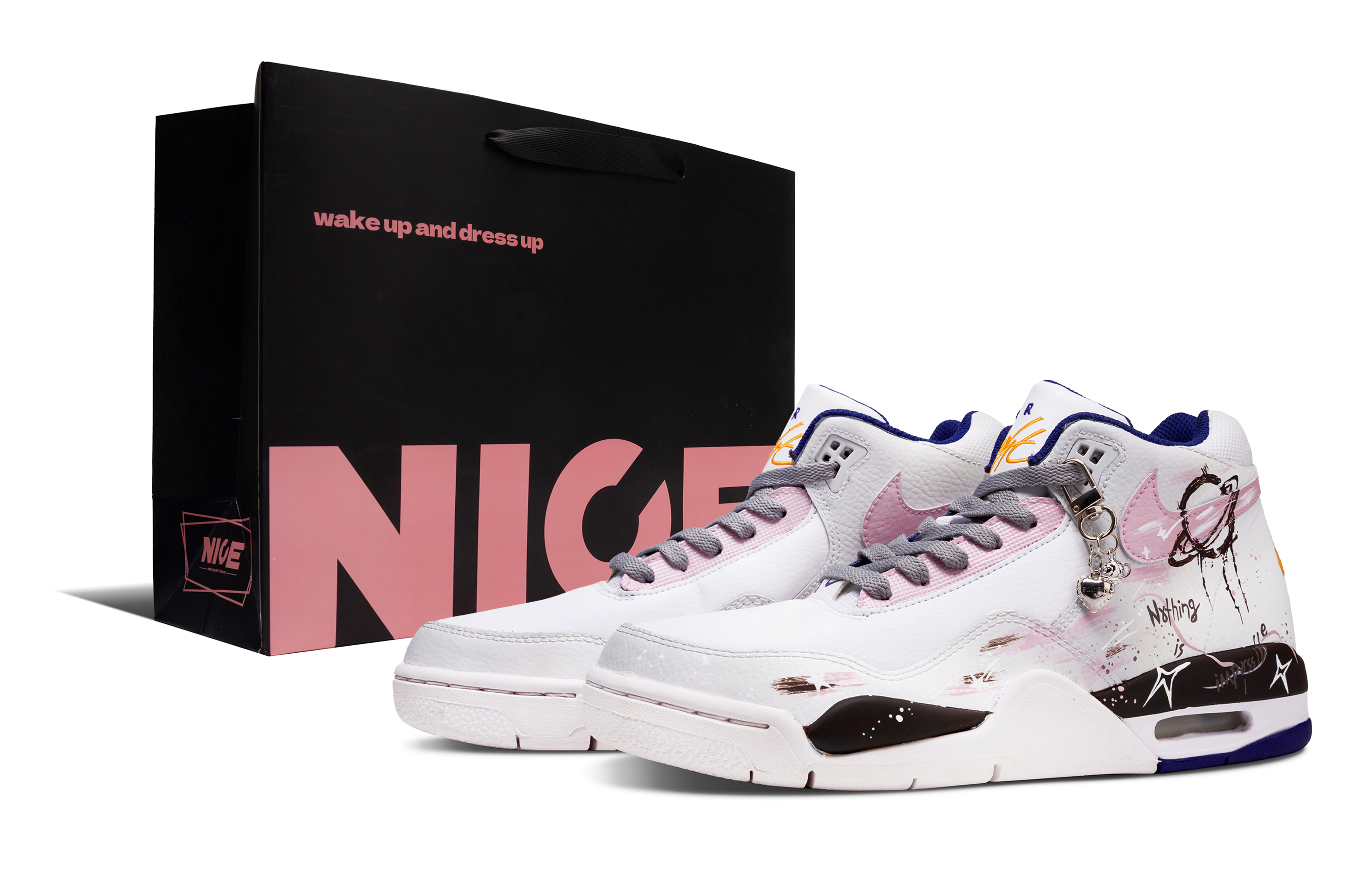 Nike Баскетбольные кроссовки Flight Legacy Steam Planet с противоскользящим покрытием, износостойкие, винтажные, среднего размера, мужские, белые, розовые
Nike Баскетбольные кроссовки Flight Legacy Steam Planet с противоскользящим покрытием, износостойкие, винтажные, среднего размера, мужские, белые, розовые