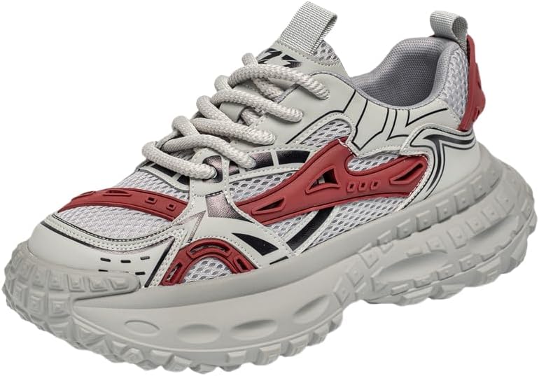 Мужские легкие спортивные кроссовки с амортизирующей подошвой и дышащим верхом для тренажерного зала, бега и повседневной носки Hoalox, красный/серый
Мужские легкие спортивные кроссовки с амортизирующей подошвой и дышащим верхом для тренажерного зала, бега и повседневной носки Hoalox, красный/серый