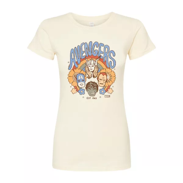 Винтажная приталенная футболка с цветочным принтом «Мстители» для юниоров Marvel, бежевый
Винтажная приталенная футболка с цветочным принтом «Мстители» для юниоров Marvel, бежевый