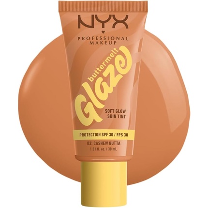 Nyx Professional Makeup Buttermelt Glaze Soft Glow Skin Tint с SPF 30 
Nyx Professional Makeup Buttermelt Glaze Soft Glow Skin Tint с SPF 30