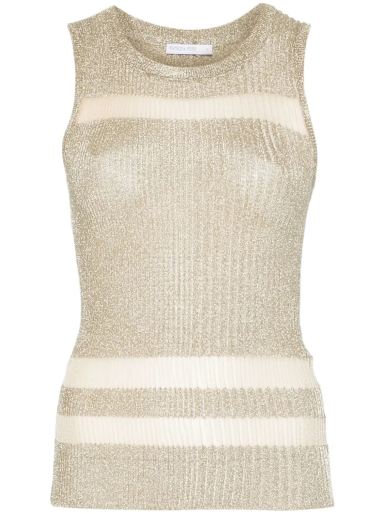 Прозрачная майка Patrizia Pepe, золотой
Прозрачная майка Patrizia Pepe, золотой