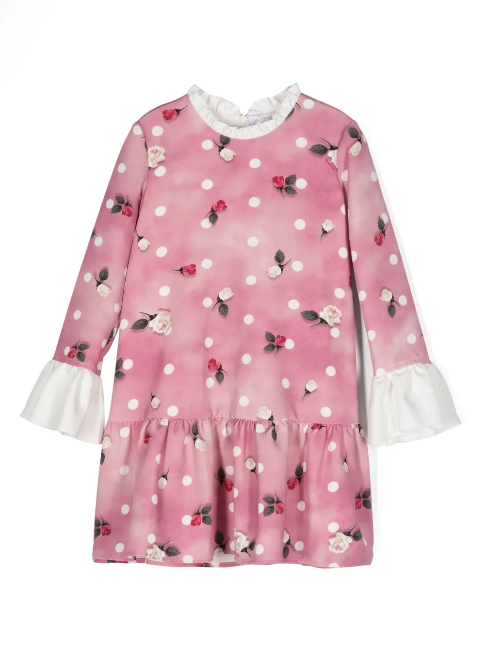 Расклешенное платье с цветочным принтом Monnalisa, розовый
Расклешенное платье с цветочным принтом Monnalisa, розовый