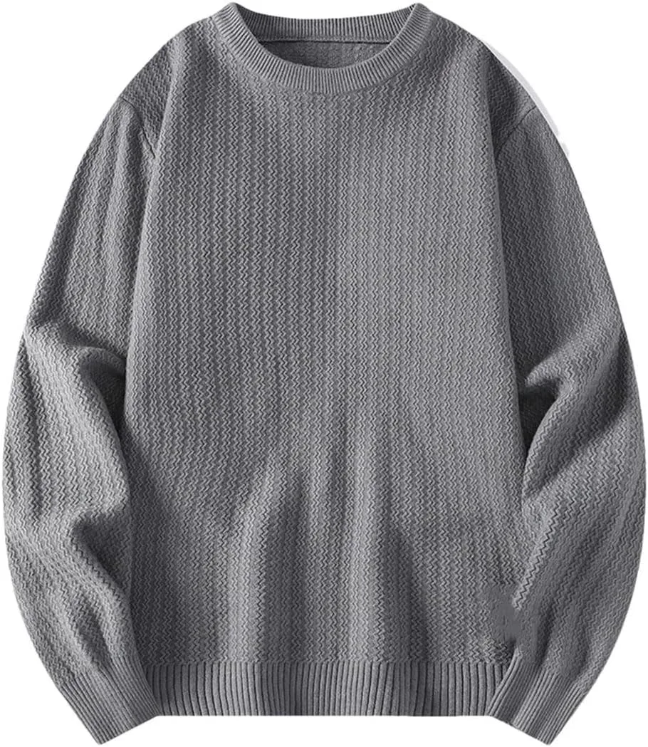 Мужской свитер Casual осенний круглый вырез однотонный вязаный
Мужской свитер Casual осенний круглый вырез однотонный вязаный