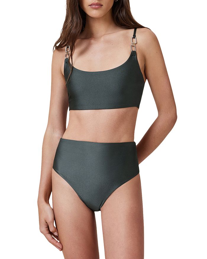 Талия Бикини Боттом ALLSAINTS, зеленый 
Талия Бикини Боттом ALLSAINTS, зеленый