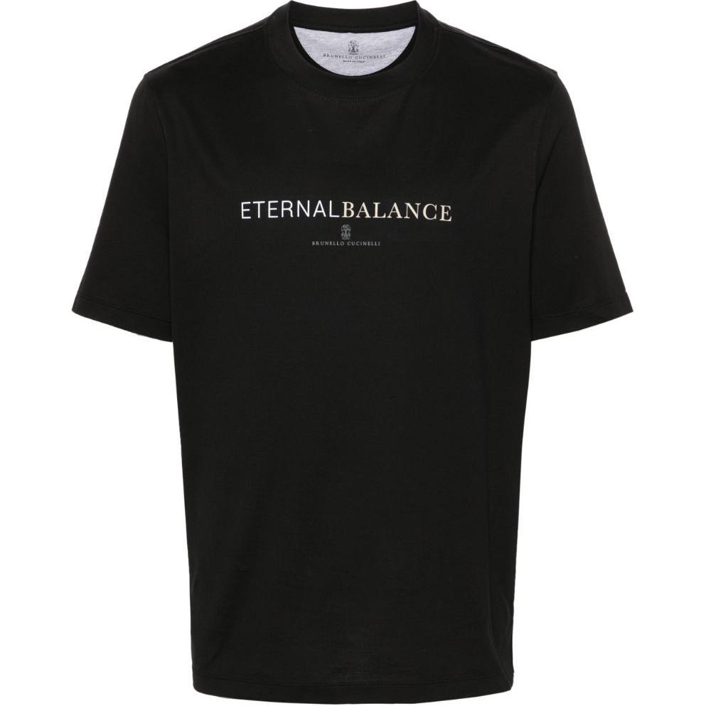 Футболка с логотипом Brunello Cucinelli, черная
Футболка с логотипом Brunello Cucinelli, черная