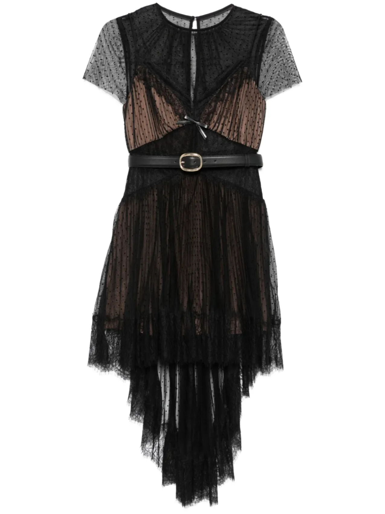 Мини-платье из сетки с узором в горошек Self-Portrait, черный
Мини-платье из сетки с узором в горошек Self-Portrait, черный